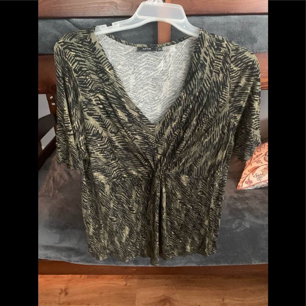 Apt.9 gathered work blouse